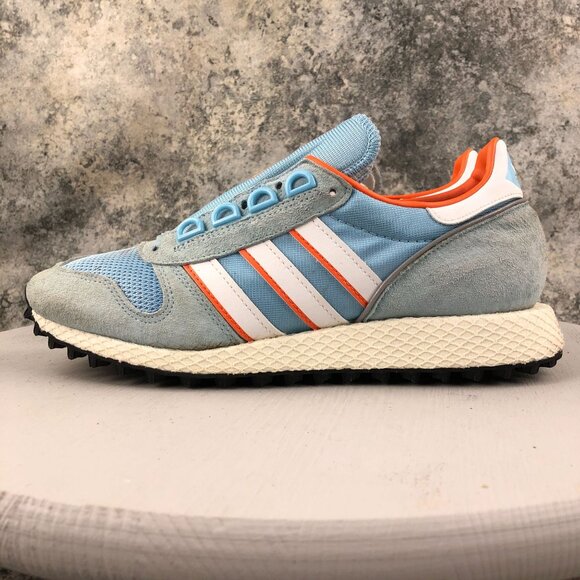 Adidas Mens Size 8.5 Robert Brooks x Silverbirch SPZL Clear Blue Sneakers BD7921 - Picture 6 of 12